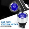 getfay 1 PC Car Engine Start Ignition Push Switch, 1.8"