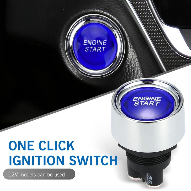 getfay 1 PC Car Engine Start Ignition Push Switch, 1.8"