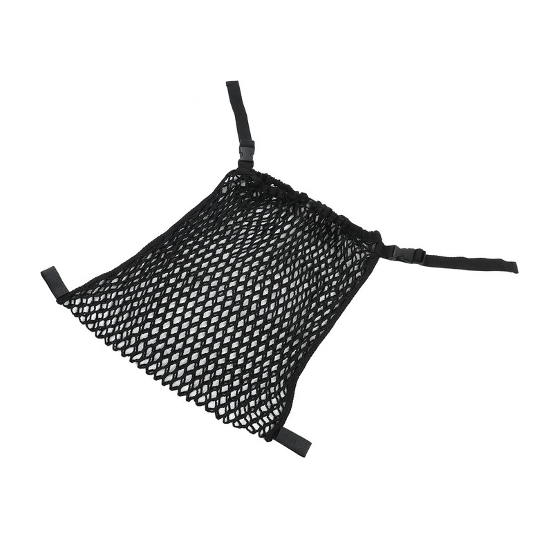 Stroller Mesh Bag Top Button Large Capacity Strap Adjustable Strong
