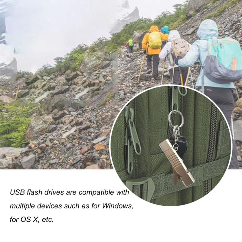 Whistle Flash Drive SOS Outdoor Waterproof USB3.0 120dB Sound Multifunction