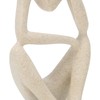 Thinker Statue Synthetic Resin Fine Polishing Unique Hollow Design Abstract