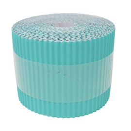 Bright Ideas Corrugated Border Roll for School Displays, Bright Blue, 10cm x 7.5m. BI7888.