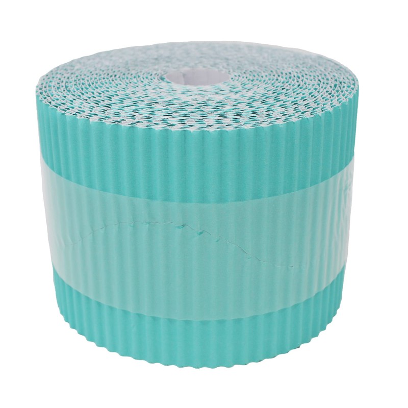 Bright Ideas Corrugated Border Roll for School Displays, Bright Blue,
