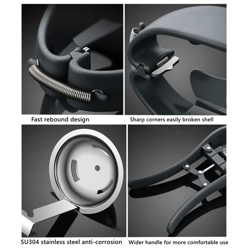 Egg Cracker Stainless Steel Egg Separator Automatic Egg Cracker for