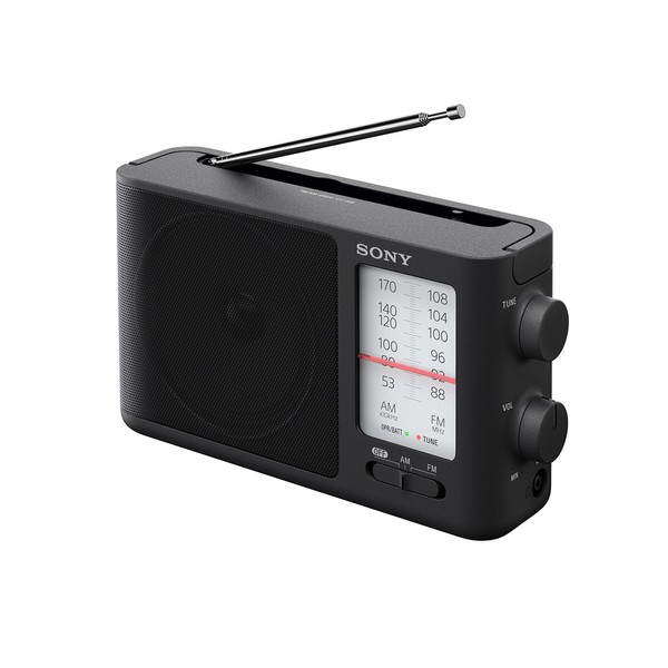 Sony ICF-506 Analog Tuning Portable FM/AM Radio, Black, 2.14 lb