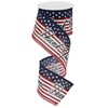 Stars & Stripes Thank You for Your Service - Cinta con cable (6,3 x 10 yardas)
