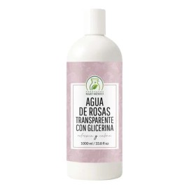 Agua de rosas con glicerina 1 L | hidratación traslúcida día/noche todo tipo de piel