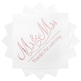 Livebe - Paquete de 100 servilletas de papel con diseño dorado, cena formal, aniversario, servilletas de boda para mesas, habitaciones de invitados, baños (5 x 5 pulgadas, 3 capas) (rosa 24)