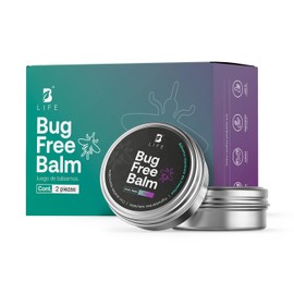 Anti-picaduras de Insectos Natural, Set de 2 Balsamos de 113g c/u. Mezcla de Aceites Esenciales, Aromalogía Tópica Repelente de Insectos. Bug Free Balm B Life