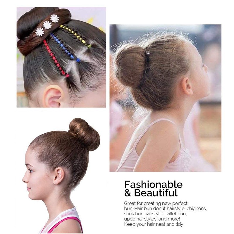 Hair Donut Bun Maker Blonde, Ring Style Bun, 2PCS Chignon