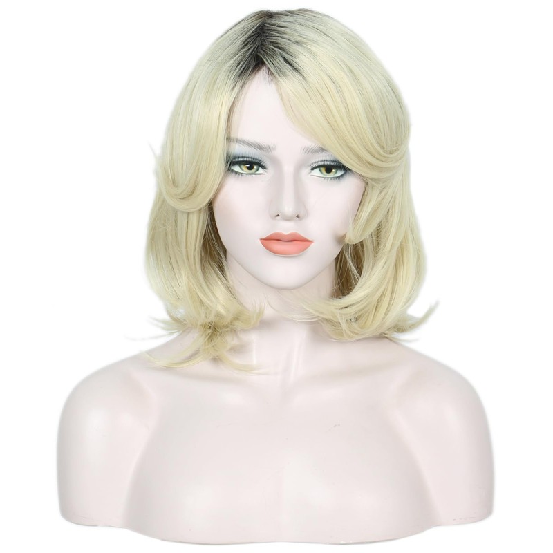 iry Peluca De Cosplay De Disfraz De Halloween Ombre Rubia