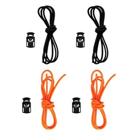Harilla Set of 4 flexible rubber bands for replacement of swimming goggles, Black and orange