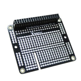 MakerSpot, Raspberry Pi 3 Prototyping Board Proto Breadboard HAT by MakerSpot Soldered with Female Pin Connector PCB for Raspberry Pi 2 Pi 3 A+ B+ (1 Pack)