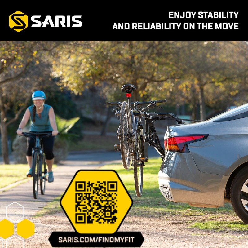 Saris Guardian Trunk 2-Bike Rack - Foldable and Compact, American-Made