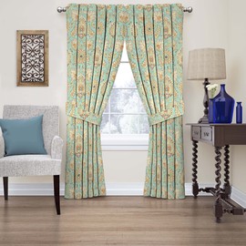 Waverly Chifton salón - Cortinas de Cachemira para recámara o Sala de Estar, Panel Individual, 52 x 63 Pulgadas, ópalo