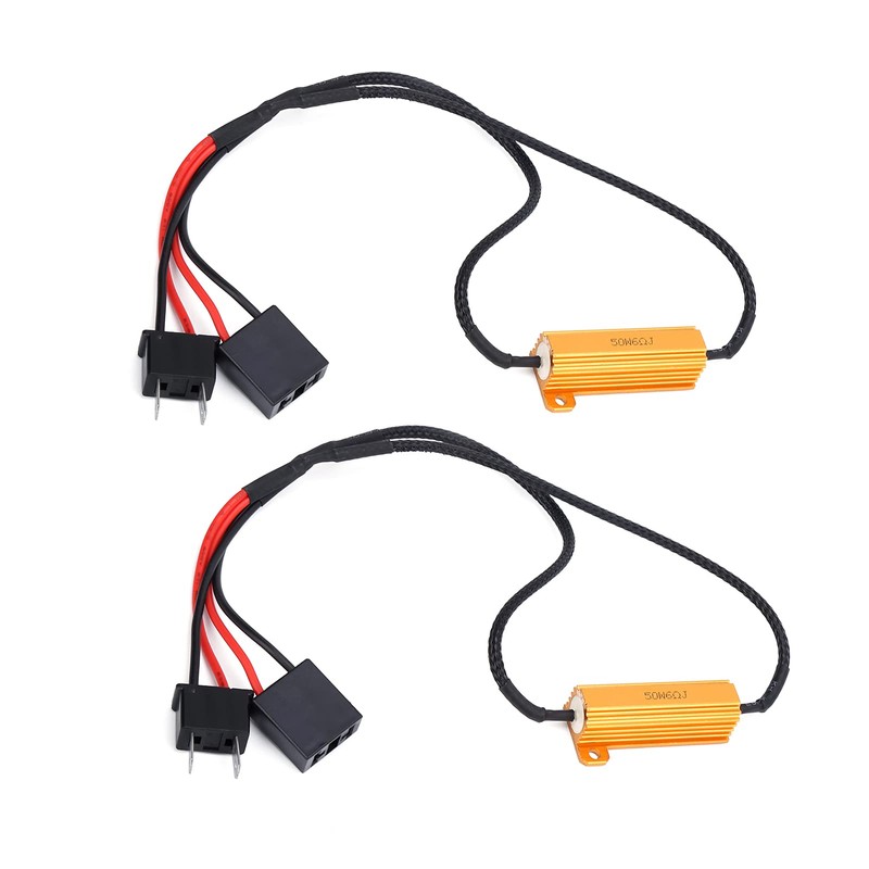 LED Decoder 2pcs H7 LED Decoder 50W 6ohm Load Resistor