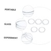 Baluue Petri Dish Borosilicate 5pcs Glass Experiment Containers Stacking Feature