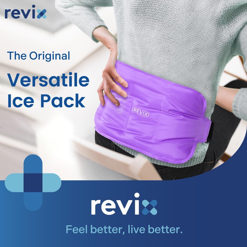 REVIX Ice Packs for Injuries Reusable Gel for Back, 16
