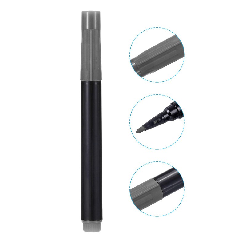 PATIKIL 10 Pack Orange Gray Dry Erase Markers Pen Ink