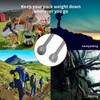 LSYJING Titanium Long Handle Spoon Fork Combination, Portable Camping Tableware