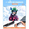 OutdoorMaster Tit Kids Ski Goggles OTG Snowboard Goggles with 100%