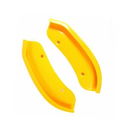 Neopaftu 2Pcs Front Bumper Lip Splitter Protector Compatible with Dodge Challenger 2015-2021 Hellcat SRT Bumper Corner Edge Guard Cover Trim Kit (Yellow)