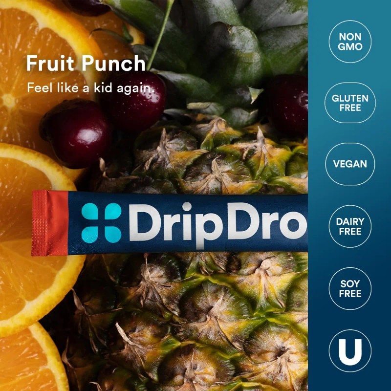 Mezcla Electrolítica Para Bebidas Dripdrop Hydration Fruit P