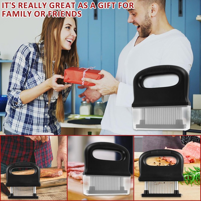 Eummy Meat Tenderizer with 48 Stainless Steel Ultra Sharp Needle