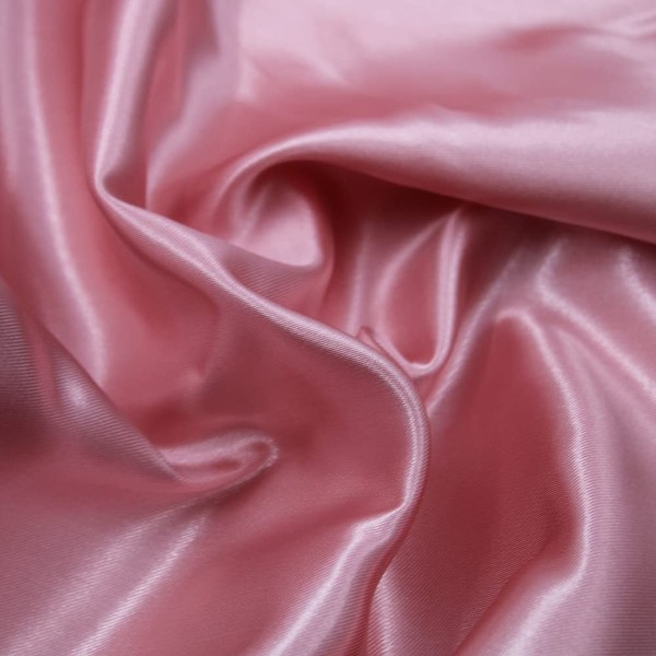 Dusty Rose Satin Fabric by The Yard, Charmeuse Fabrics, Charmeuse