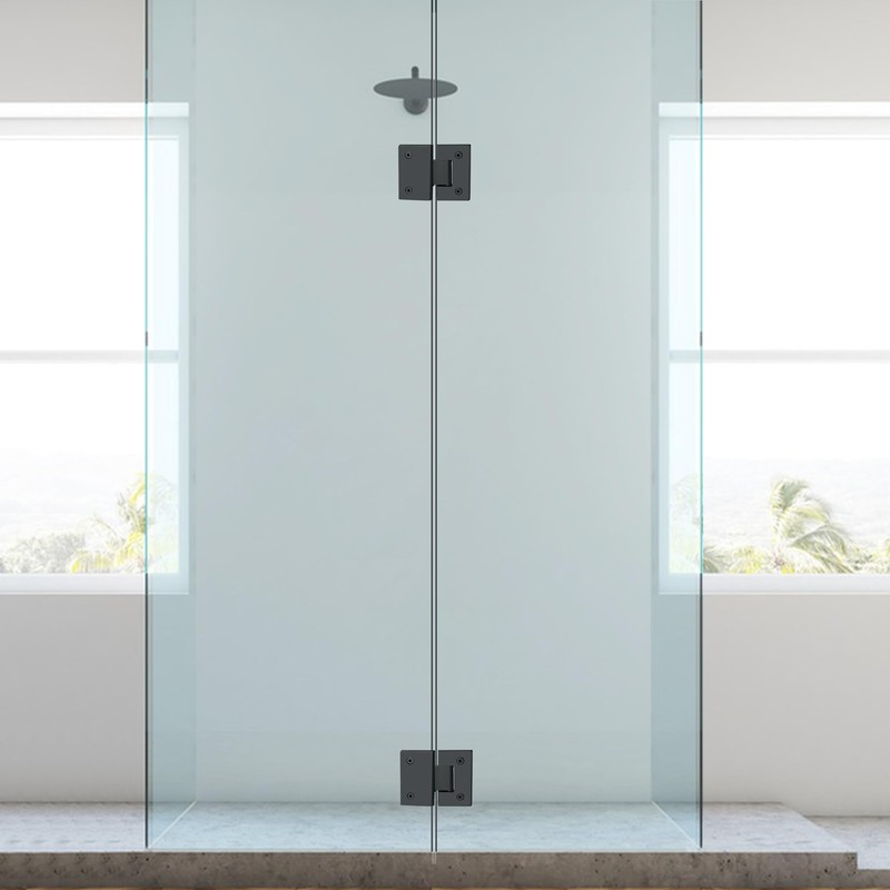 Alise Glass Shower Door Hinges, 180 Degree Shower Door Hinges