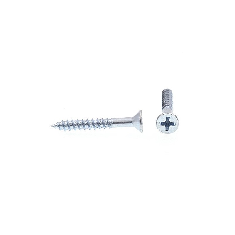 Prime-Line 9035166 Wood Screw, Flat Head Phillips, 8 X 1-1/4
