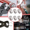 40 Pack 10.3mm-12.8mm Single Ear Hose Clamps PEX Cinch Clamps