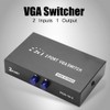 Switch Video Selector Switch Box, 2 in 1 Out VGA