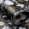 RUSPEPA Christmas Wrapping Paper Roll - Mini Roll - Black