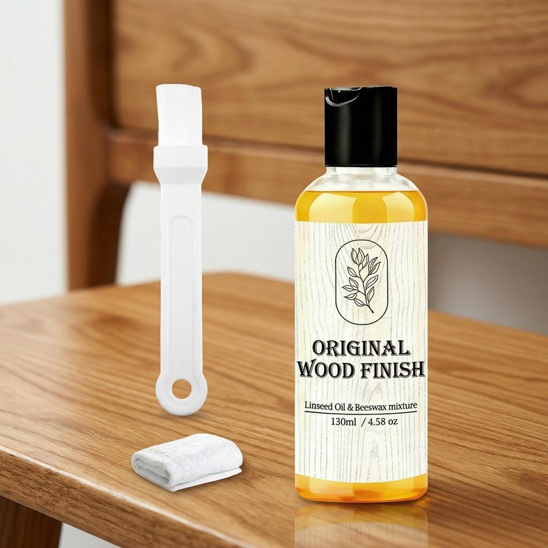 Original Wood Finish Raw Linseed Oil & Beeswax Blend, Non-Toxic,
