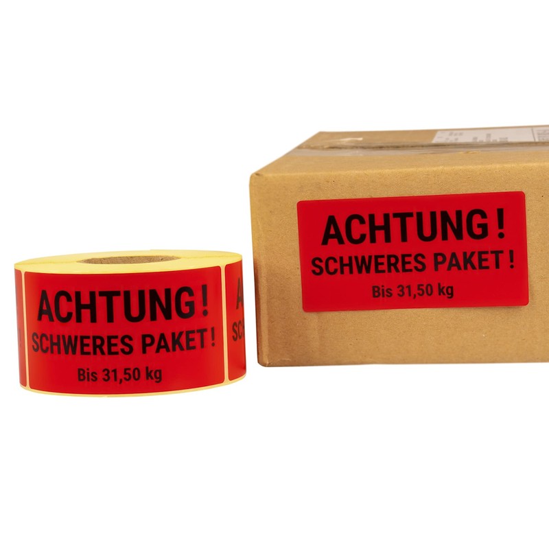 MDlabels Warning Labels on Roll 100 x 50 mm -
