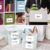 150 Pcs Labels for Storage Bins, 6 X 4 Inch