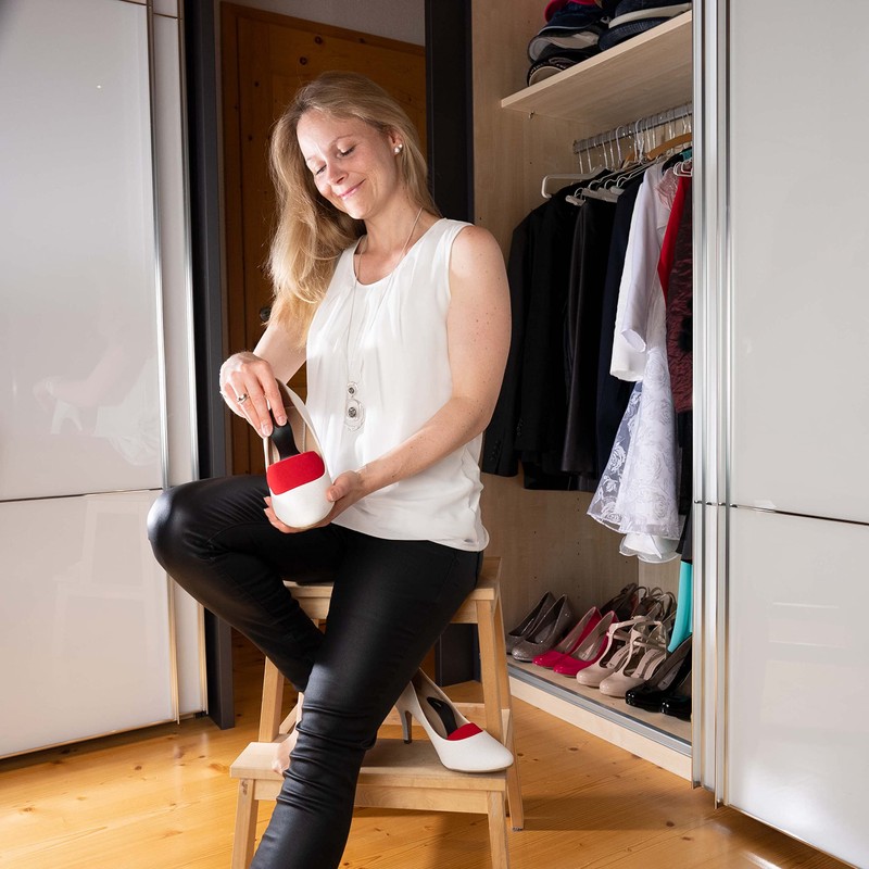 MTS care LISA Basic Velours Pumps Größe 36-38 - Schaumstoff