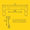 LAMPHUS Vertical License Plate Mounting Bracket PlanarFlash Lighthead [Rust Resistant]