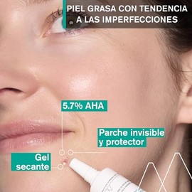 Uriage Hyseac SOS gel secante 15 ml – tratamiento localizado antiimperfecciones con AHA y ácido salicílico natural – seca, purifica y atenúa marcas con efecto parche invisible