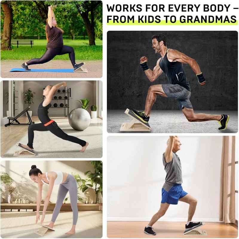 3rd Gen Adjustable Slant Board for Calf Stretching & Squat