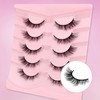 3D Falsche Wimpern Katzenauge, Flauschiges Volumen Curly Cat-Eye Künstliche Wimpern