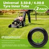 Pack of 2 3.50-8 Hose with Curved Valve TR-87, Lawn