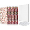 7.5 x 10.5 Inch Comic Book Boards and Clear U Shape Plastic Alligator Clips for Folding and Storing Fabric Keep It Straight(60 Set)