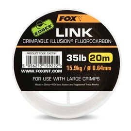 Link Crimpable Illusion Fluorocarbon - 20M Edges Fox