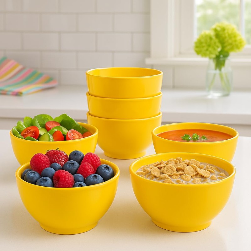 Calypso Basics by Reston Lloyd Melamine Bowl, Set of 6,