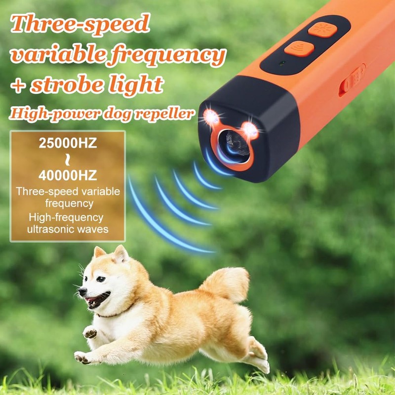 Horuili Portable Ultrasonic Dog Trainer Anti Bark Device with LED