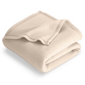Bare Home Polar Fleece Blanket - Throw Blanket - Sand - Warm & Cozy - Premium Fleece Blanket - Blanket for Bed, Sofa, Camping, Travel and Cold Nights - Lightweight Blanket (Throw, Sand)