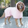 DOTEYAYP Dog Drying Coat with Hood, Adjustable Soft Wrap Bathrobe