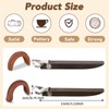 Therwen 2 Pcs Sculpture Scraper Pottery Carving Tool Pottery Cup